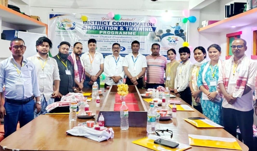 District Coordinators of PBW Foundation gathered at the Induction & Training Programme at the Foundation Office in Chenga, Assam
